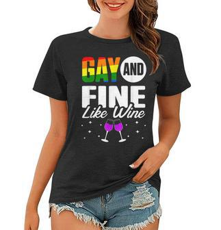 Lgbt Pride Gay Bachelor Party Fine Wine Engagement Women T-shirt | Mazezy