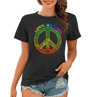 Love Peace 60Er 70Er Jahre Hippie-Kostüm Frauen Tshirt - Seseable