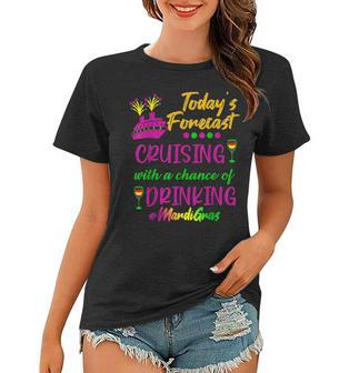 Mardi Gras Cruise Today Forecast Group Matching Outfit Women T-shirt - Seseable