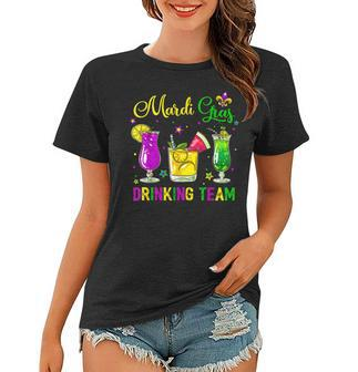 Mardi Gras Drinking Team Carnival Fat Tuesday Lime Cocktail Women T-shirt - Seseable