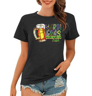 Mardi Gras Drinking Team Funny Drinking Lovers Party Women T-shirt - Seseable