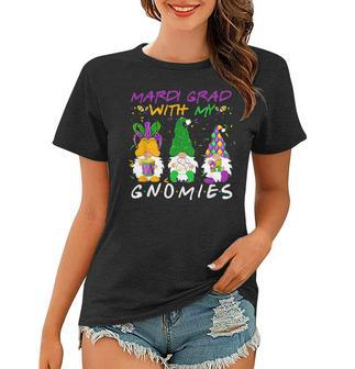 Mardi Gras With My Gnomies Costume Outfit Gnome Mardi Gras Women T-shirt - Seseable