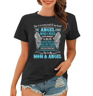 Memory Of Parents In Heaven Gift For Daughter Son Loss Mom Women T-shirt | Mazezy CA