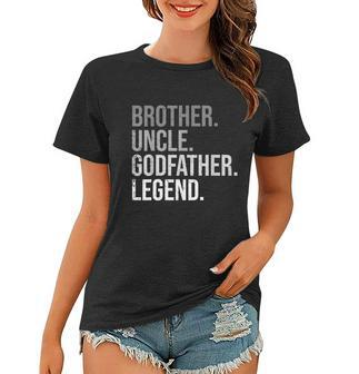 Mens Brother Uncle Godfather Legend Fun Best Funny Uncle Women T-shirt - Monsterry