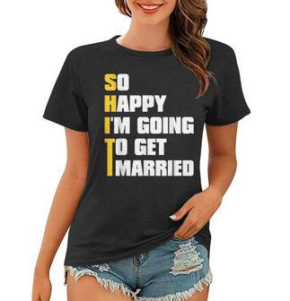 Mens Sarcastic Bachelor Party Stag Groomsmen Getaway Wedding Women T-shirt - Seseable