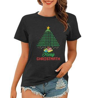 Merry Christmath Merry Christmas Tree Math Funny Gifts Xmas Tshirt Women T-shirt - Monsterry DE