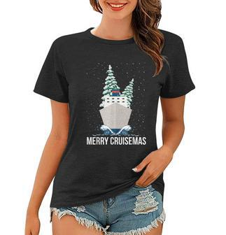 Merry Cruisemas Christmas Cruise Caribbean Bahamas Women T-shirt - Monsterry