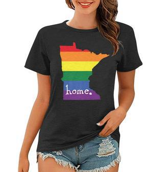 Minnesota Gay Pride - Lgbt Rainbow Home State Women T-shirt - Thegiftio UK