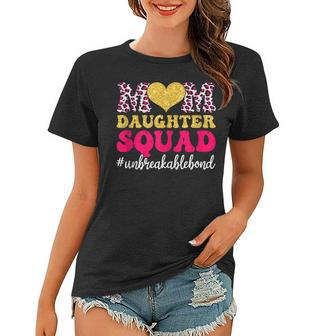 Mom Daughter Squad Leopard Mothers Day Mommy Mama Women T-shirt | Mazezy