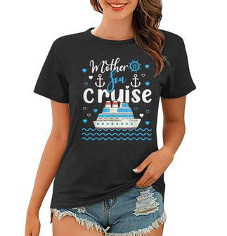 Mother Son Cruise 2023 Family Mom Son Vacation Trip Matching Women T-shirt | Mazezy