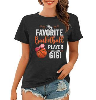 My Favorite Basketball Player Calls Me Gigi Mothers Day Women T-shirt - Thegiftio UK