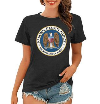 National Security Agency Nsa Military Intelligence Spy Eagle Women T-shirt | Mazezy