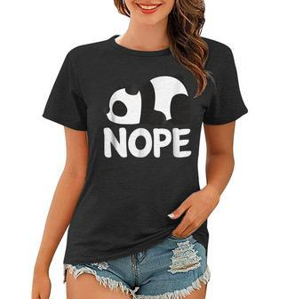 Nope Not Today Lazy Panda Animal Womens Girls Gift Women T-shirt | Mazezy