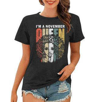 November Birthday Shirts For Women - A Queen Was Born In Nov Women T-shirt | Mazezy