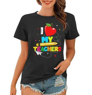 Ns Graduation I Heart My Teachers I Love My Teachers Women T-shirt | Mazezy