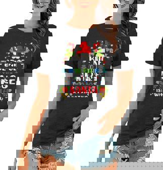 Nurse Christmas Be Nice To The Nurse Santa Is Watching V2 Women T-shirt - Thegiftio