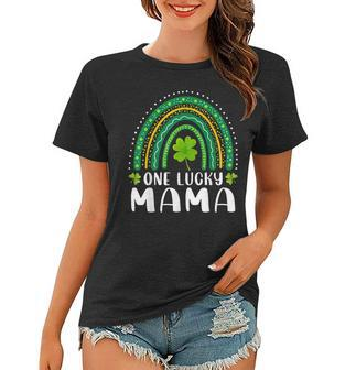 One Lucky Mama Rainbow Saint Patricks Day Lucky Mom Mother Women T-shirt - Thegiftio UK