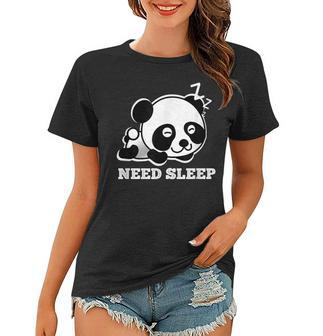 Panda Sleep Nigh Pajamas Pyjamas Nightdress Loungwear Women T-shirt - Seseable