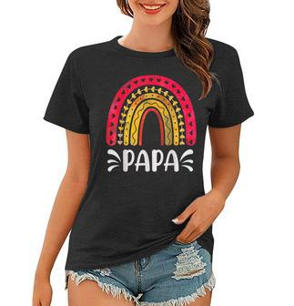 Papa For Dad Family Rainbow Graphic Gift For Mens Women T-shirt | Mazezy