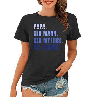 Papa Mythos Legende Geburtstag Langarm Frauen Tshirt, Besonderes Design - Seseable