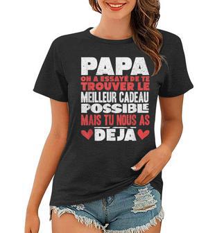 Papa Zum Vatertag Geschenk Für Papa Geburtstag Vater V4 Frauen Tshirt - Seseable