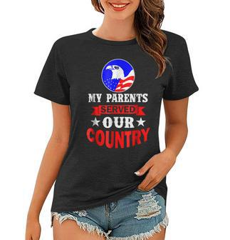 Patriotic For Military Families For Serving Parents Women T-shirt | Mazezy