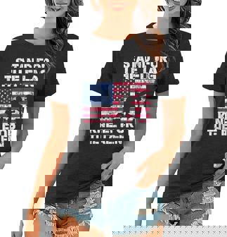 Patriotic Military Veteran American Flag Stand For Men Women Women T-shirt | Seseable CA