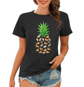 Pineapple Corgi Shirt Funny Birthday Gift For Corgi Lovers V2 Women T-shirt | Mazezy
