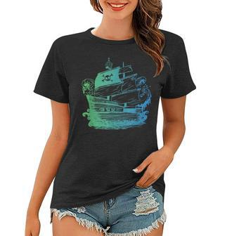 Pirate Ship Men Women Kids Nautical Boat Women T-shirt - Seseable
