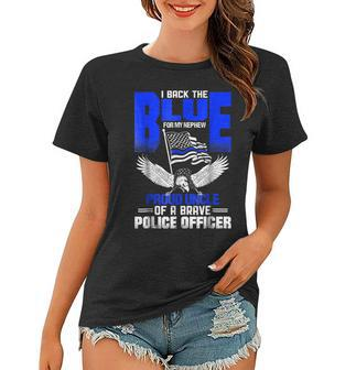 Police Nephew Proud Uncle Of A Cop Gift For Mens Women T-shirt | Mazezy
