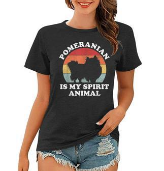 Pomeranian Is My Spirit Tierliebhaber Frauen Tshirt - Seseable