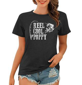 Poppy Fishing Reel Cool Poppy Women T-shirt - Seseable