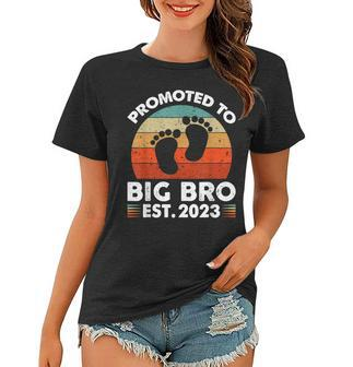 Promoted To Big Bro Funny Im Going To Be A Big Brother 2023 Women T-shirt - Thegiftio UK