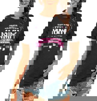 Promoted To Mommy Est 2023 New Mom Gift First Mommy Women T-shirt | Mazezy