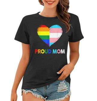 Proud Ally Lgbtq Transgender Proud Mom Proud Trans Mom Pride Women T-shirt - Thegiftio UK