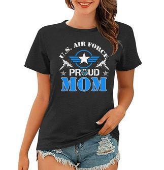 Proud Mom Us Air Force Usaf Veteran Gift Women T-shirt | Mazezy