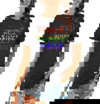 Radical Rainbow Mafia Women T-shirt | Mazezy