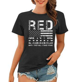 Red Friday Military Remember Everyone Deployed Tee Women T-shirt | Mazezy AU