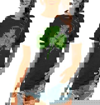 Religious Christian Catholic St Patricks Day Irish Shamrock Women T-shirt | Mazezy