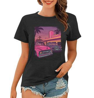 Retro Car Diner Women T-shirt - Monsterry