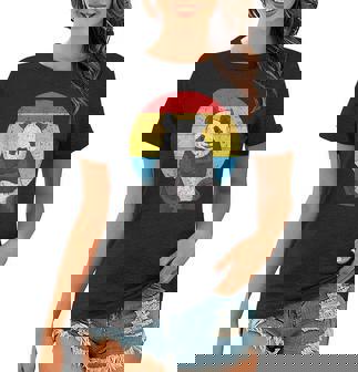 Retro Sunset Panda Kawaii Vintage Panda Women T-shirt | Mazezy