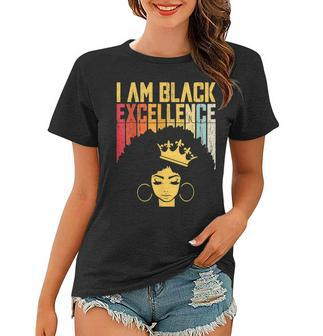 Retro Vintage Black Excellence African Pride History Month V2 Women T-shirt - Thegiftio UK