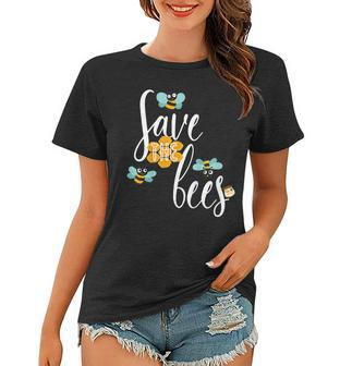 Save The Bees Tshirt Planet Earth Day Beekeeper Beekeeping Women T-shirt | Mazezy