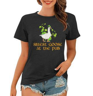 Silliest Goose At The Pub St Patricks Day Funny Women T-shirt | Mazezy