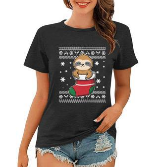 Sloth Ugly Christmas Sweater Cool Gift Women T-shirt - Monsterry DE