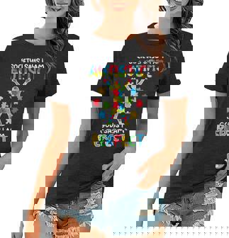Society Say Im Autistic God Says Perfect Awareness Kids Women T-shirt | Mazezy