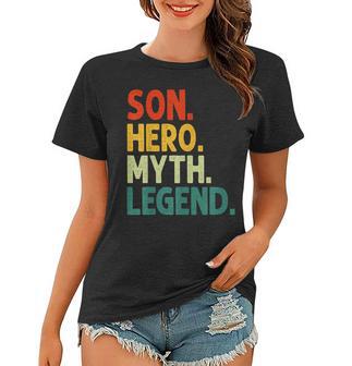 Sohn Held Mythos Legende Retro Vintage-Sohn Frauen Tshirt - Seseable