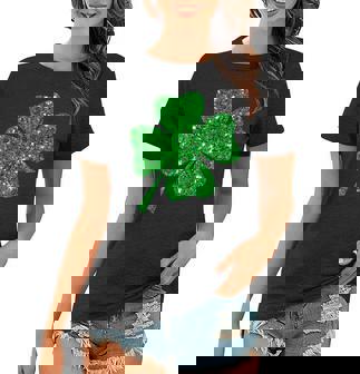 Sparkle Clover Irish For St Patricks & Pattys Day V2 Women T-shirt | Mazezy