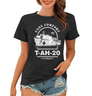 Tah20 Usns Comfort Hospital Ship Women T-shirt | Mazezy