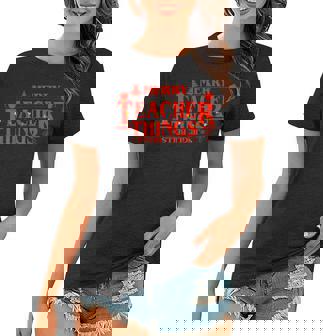 Teach Love Inspire Merry Teacher Things Jingle Bells Women T-shirt | Seseable CA